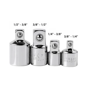 Juego 4 Pcs Adaptadores De Dados 1/4 - 3/8 - 1/2 Crownman