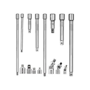 Juego de 15pzs Llave de Herramientas Mecánicas 8 Barras de Extensión