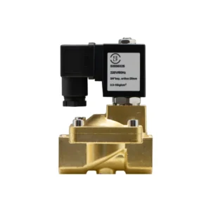 Válvula solenoide, normal cerrada, 2 vías, 1 entrada / 1 salida, hilo 3/4", orificio 20 mm 0.5 a 10 bar