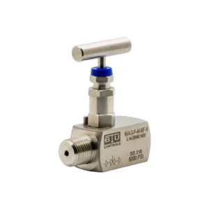 Válvula de Aguja SS316 1/2″ NPT Macho x Hembra 6000 PSI