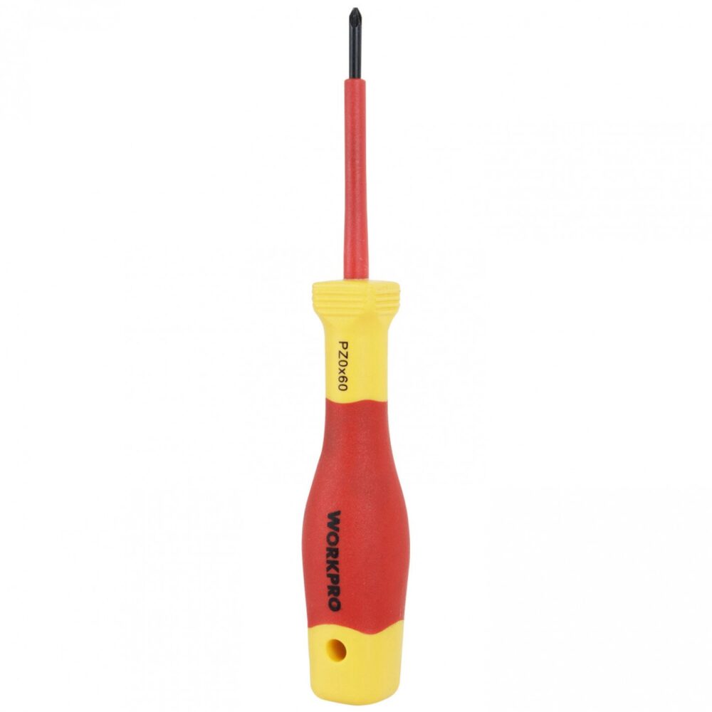 Destornillador Pozi Aislado WORKPRO PZ0 × 60 mm 1000 V – WP341019