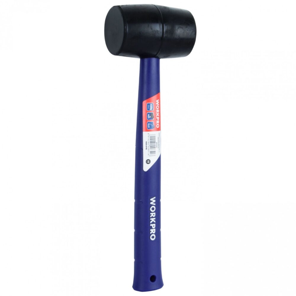 Mazo de Goma Negro WORKPRO 16 oz / 454 g Mango Plástico – W041109