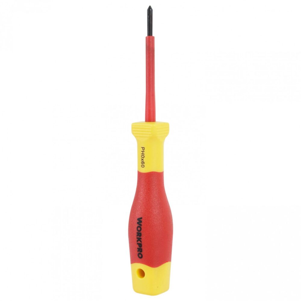 Destornillador Phillips Aislado WORKPRO PH0 × 60 mm 1000 V – WP341007