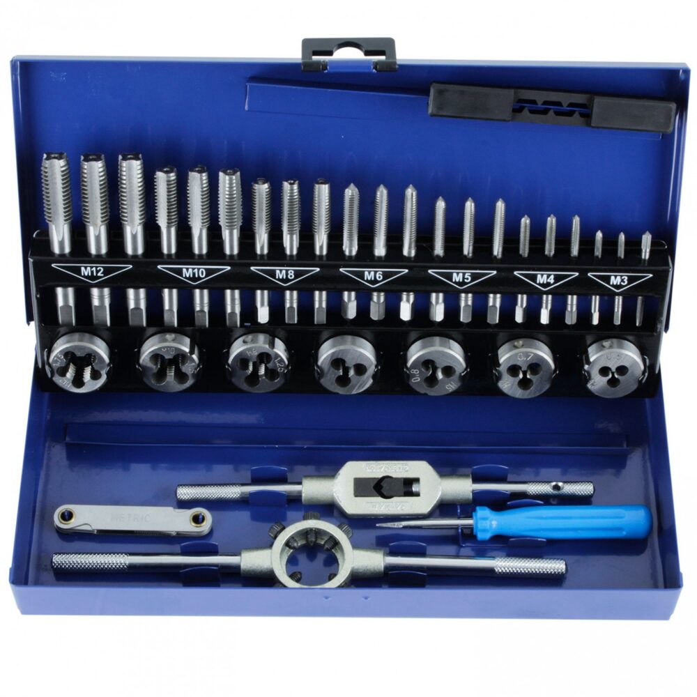 Juego de Machos y Terrajas WORKPRO 32 Piezas Métricas