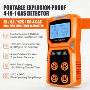 Detector Multigás Portátil 4 en 1 EX