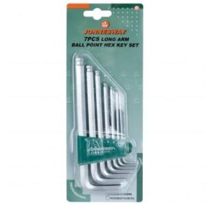 Juego de llaves hexagonales punta bola 7 pcs